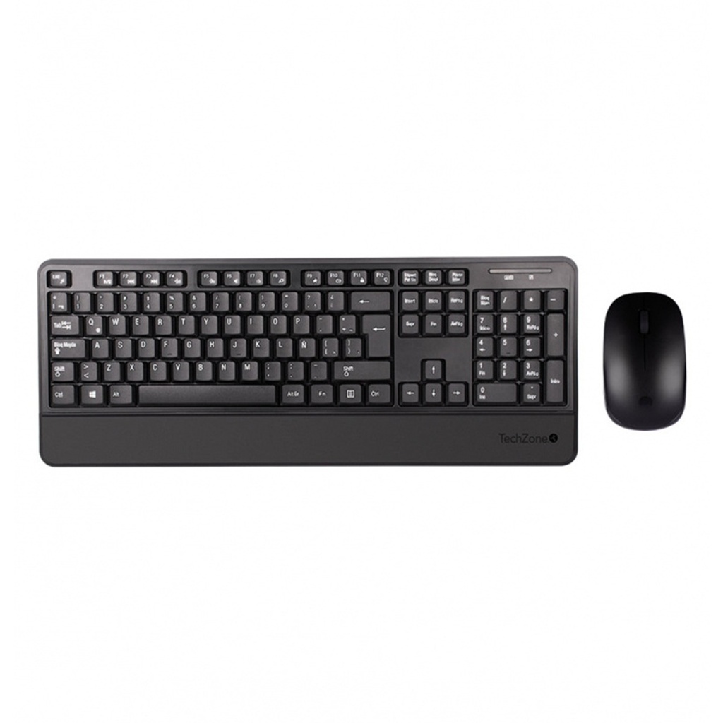 Kit de Teclado y Mouse TechZone TZCOMBINA07 RF Inalámbrico USB Español