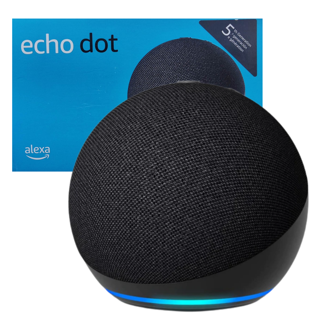Altavoz inteligente amazon echo dot 5ta con alexa generación wifi/bluetooth 15w color negro