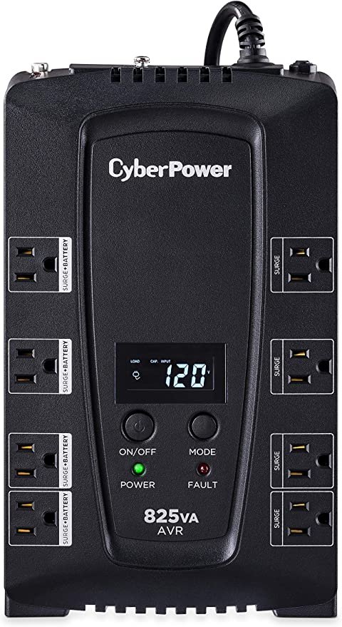 No Break CyberPower CP825AVRLCD, 450W, 825VA, Entrada 90-140V