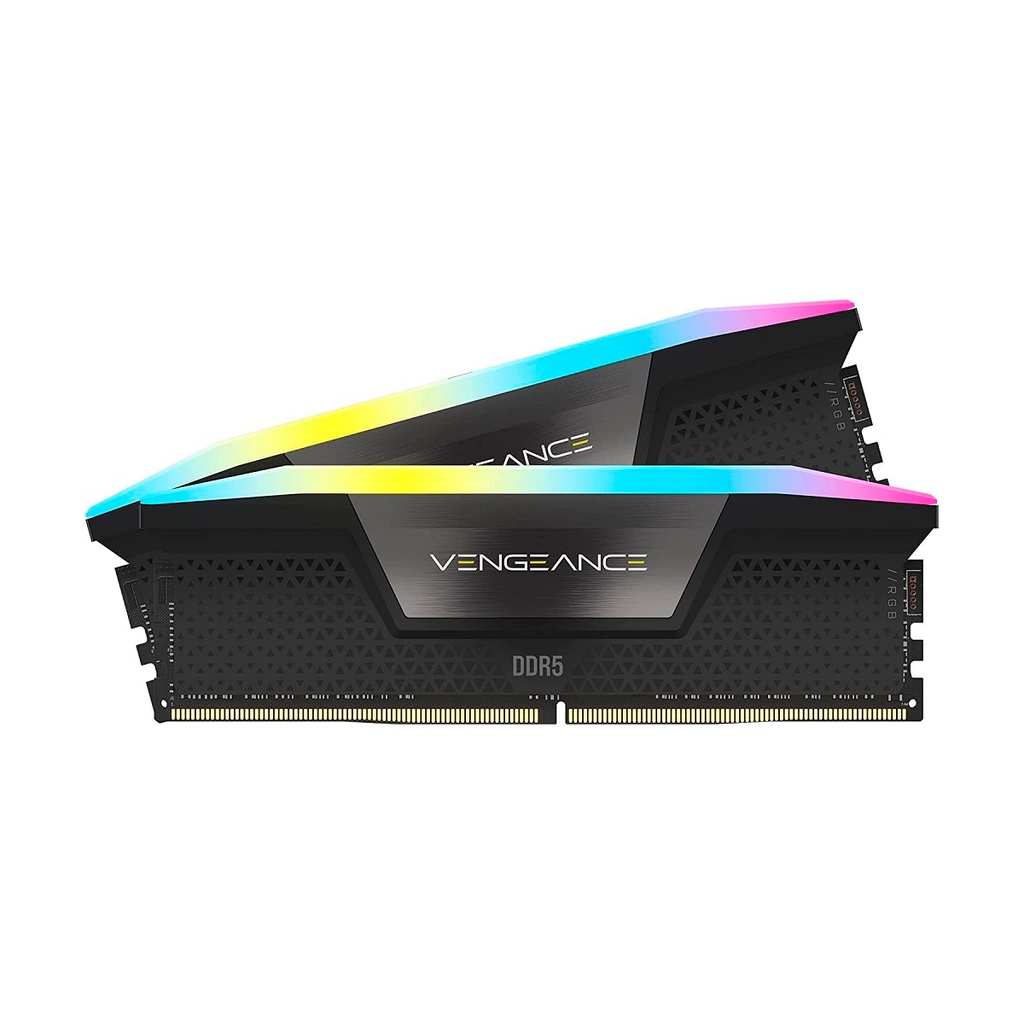 Memoria dimm ddr5 corsair cmh32gx5m2b6000z30k 32gb 6000mhz 2x16gb vengeance rgb negro cl30-76