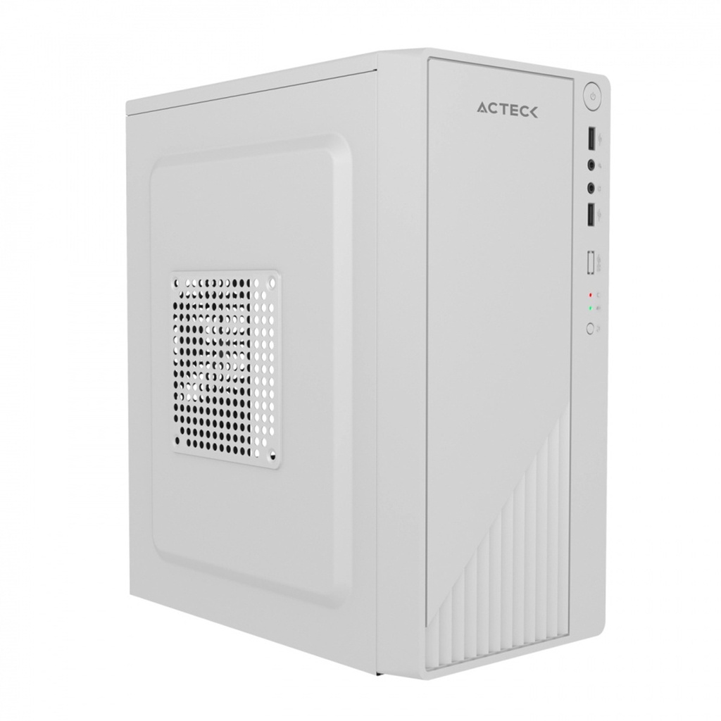 Gabinete Acteck Kioto GC220F Mini-Tower Micro-ATX/Mini-ITX USB 2.0 Fuente 500W sin Ventiladores Instalados