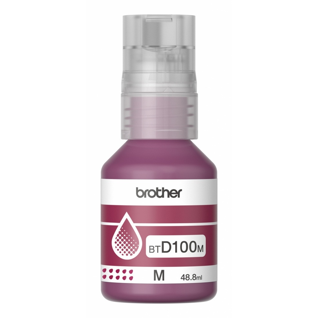 Tanque de Tinta Brother BTD100M Magenta Rinde 5000 Páginas