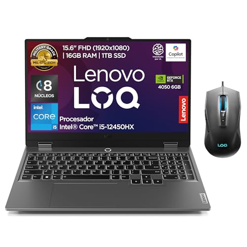 Laptop lenovo idea gaming loq 15iax9 core i5 12450hx 16gb ddr5 (2x8gb)
