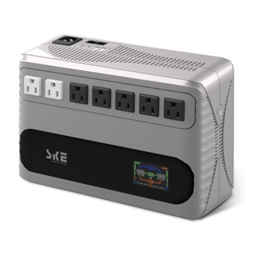 No Break SKE GF400 de 400VA/240W 7 Contactos con Supresor de Picos