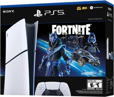  Consola Playstation Ps5 Digital Fortnite Cobalt Star 1tb Ssd Color Blanco
