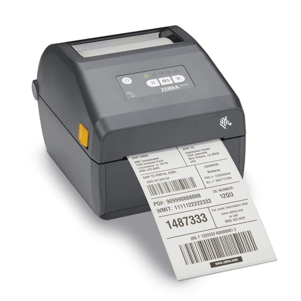 Impresora de Etiquetas Zebra ZD421 Térmica Directa 203x203DPI Host USB Modular USB Bluetooth Negro