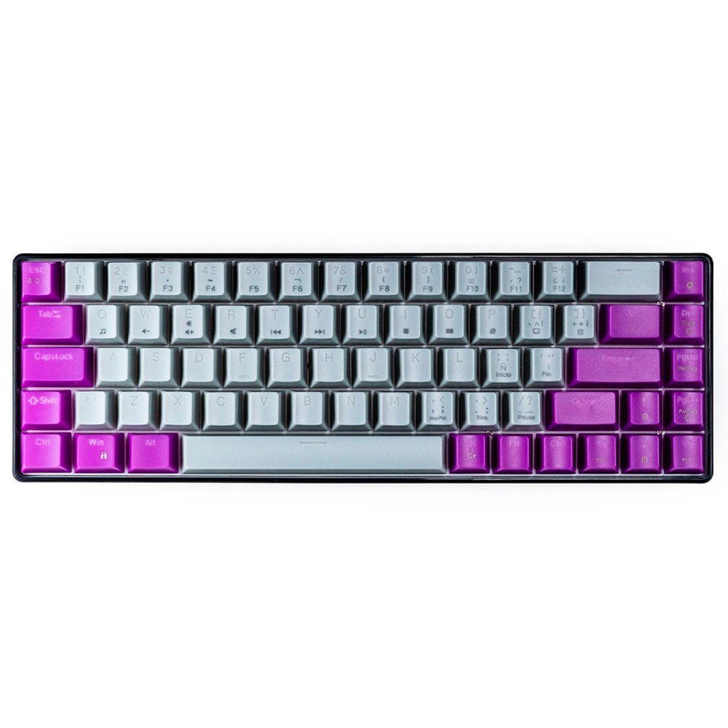 Teclado Mecánico Naceb NA-0963G 60% USB Teclas Intercambiables