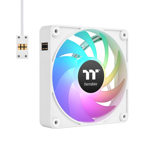 Kit 3 Ventiladores Thermaltake Ct140 Ex Argb Sync, Conexion Magnetica, 140mm, Blanco