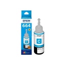 Tanque De Tinta EcoTank Epson 664 Cyan 70ml 6500 Páginas