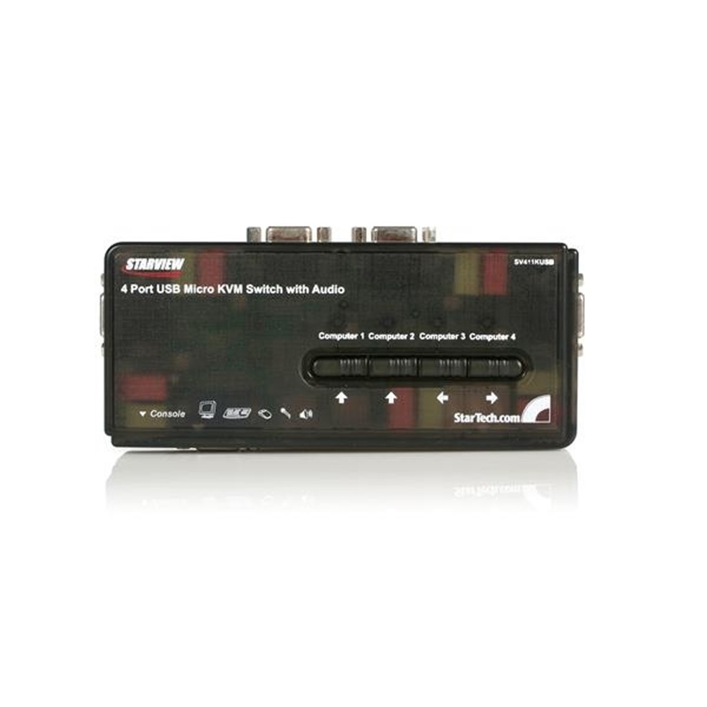 Switch StarTech SV411KUSB KVM StarTech USB VGA 4 Puertos
