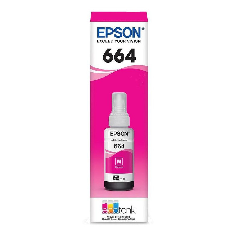 Botella epson ecotank t664 magenta serie l 70ml (t664320-al)