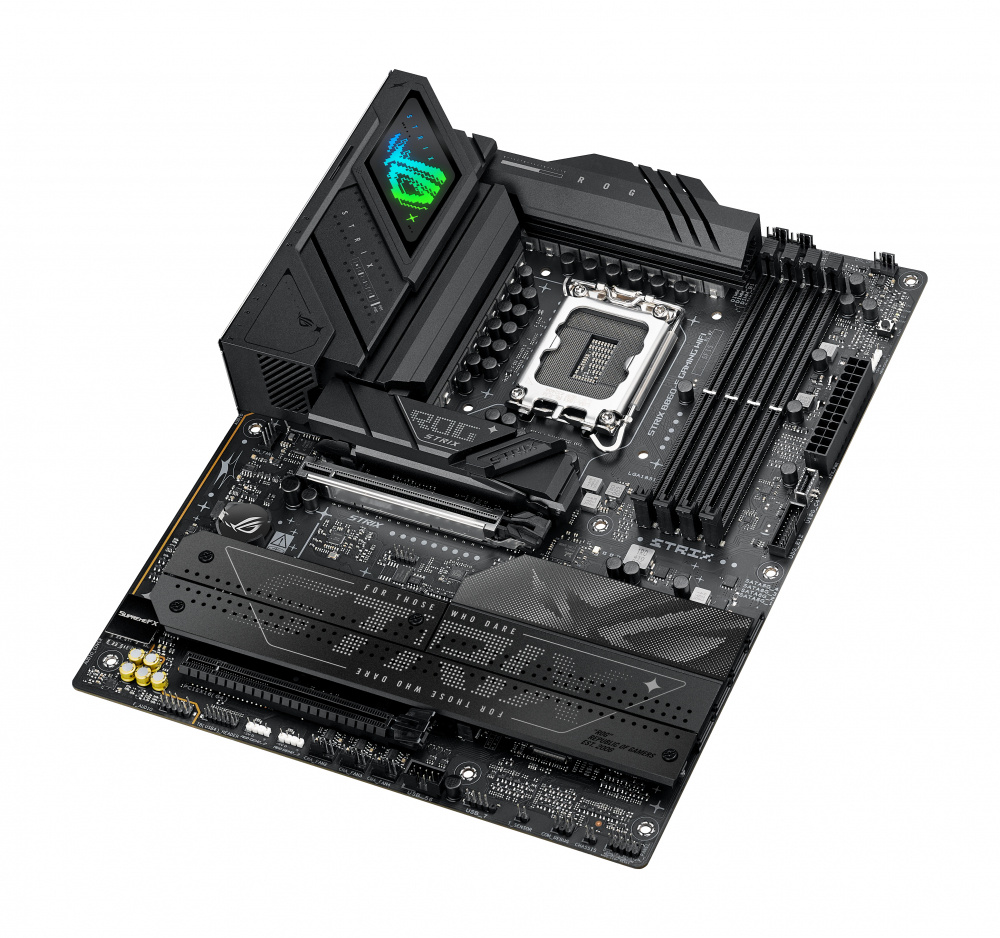 Tarjeta madre asus rog strix b860-f gaming wifi 4 ddr5-sdram, atx, lga1851, negra