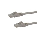 Cable de 10m gris de red gigabit cat6 ethernet rj45 sin enganche - cable patch snagless macho a macho - startech.com mod. n6patc