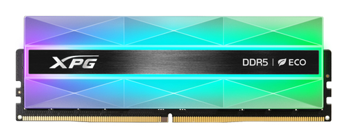 Memoria ram xpg lancer neon rgb, 16 gb, ddr5, 6000 mhz, cl 30, negro/neon