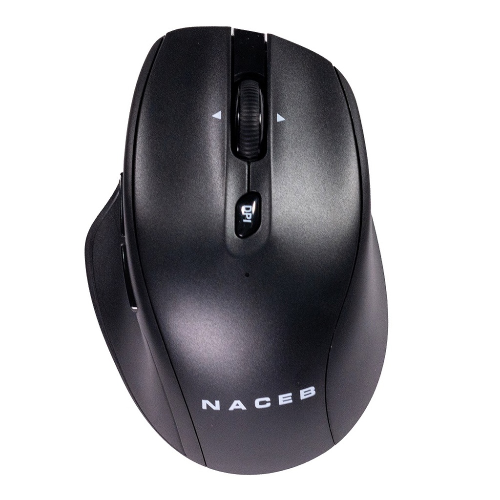 Mouse Dual Inalambrico Naceb NA-0139N USB 2.4 Bluetooth 1600 DPI Con 5 Botones