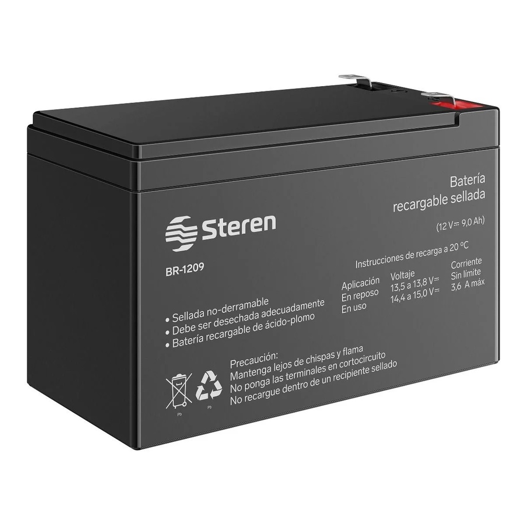 Bateria Recargable Sellada Steren De Acido-Plomo 12 VCC 9AH