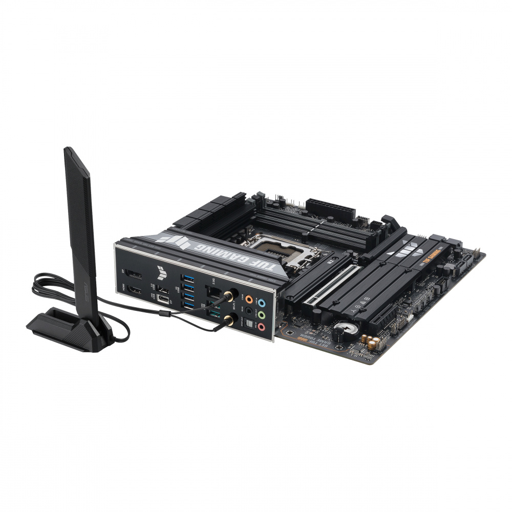 Tarjeta madre asus tuf gaming b860m-plus wifi socket am5 4*ddr5 hdmi dp pcie-5.0 wifi7 micro atx