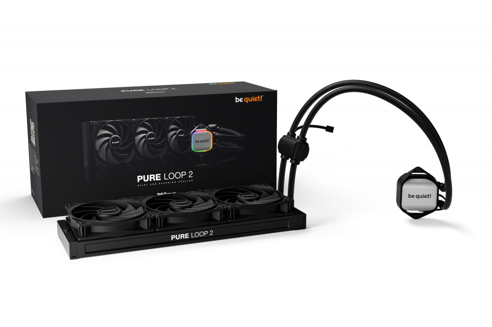 Enfriador de agua Be Quiet Pure Loop 2 360 mm RGB negro - Bw019