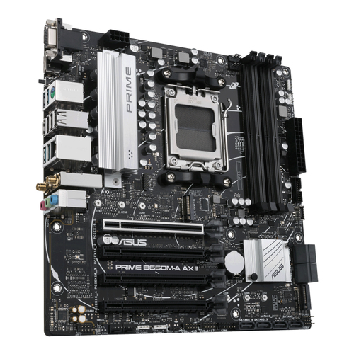 Tarjeta madre asus prime b650m-a ax ii-csm socket am5 4*ddr5 hdmi dp vga pcie-4.0 wifi6 micro atx