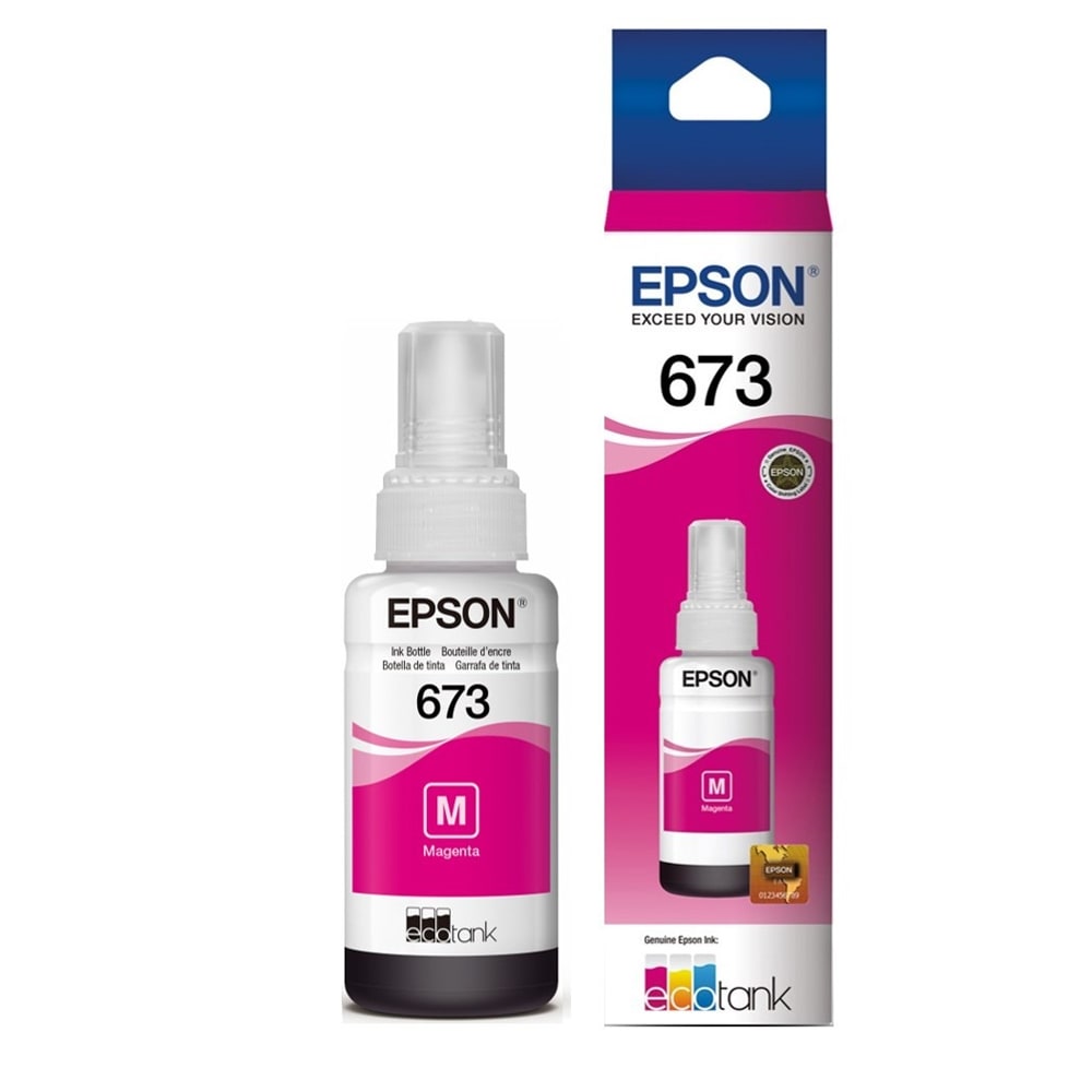 Botella epson ecotank foto t673 magenta l800/l1800 70ml (t673320-al)