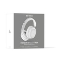 Audifonos acteck honour 2 plus hp626, inalambricos, aux. 3.5mm, usb tipo c, microfono, blanco