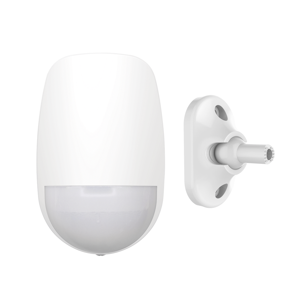 Detector pir cableado interior de doble tecnología pir y microondas / inmunidad a mascotas 10 kg / detección de 12 mts / ángulo de 85.9° de cobertura + montaje universal