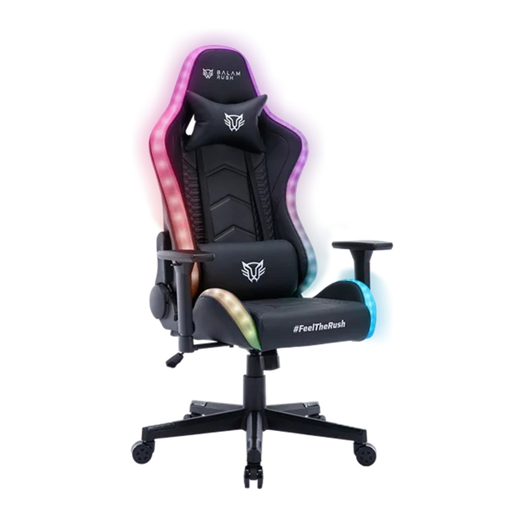 Silla Gamer Balam Rush Lightning Rush V2 Hasta 150Kg Iluminación RGB Reposabrazos