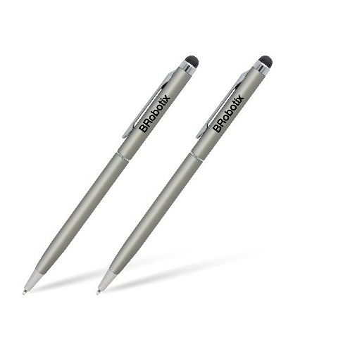 Pluma BRobotix Lápiz Digital Stylus Duo Pack para Tablet Plata
