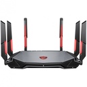 Router MSI Radix AXE6600 Wifi 6E Tri-Band Gaming Router 6GHz 6600MBPs 4 Core 1.8GHz 6 Antenas