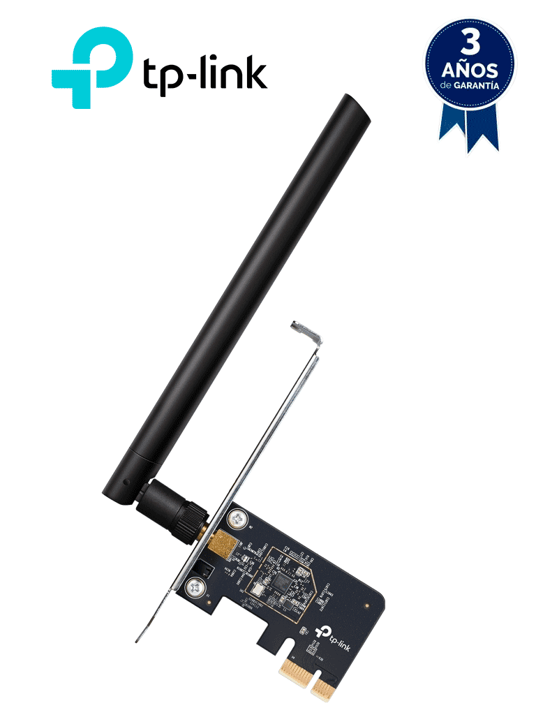 Tarjeta De Red Pcie Tp-link Ac600 Inalambrica De Doble Banda 433mbps 5ghz Y 200mbps 2.4ghz