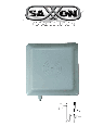 Saxxon asr2656 - lector de tarjetas uhf / 902 a 918 mhz / lectura de 1 a 6 metros /  wiegand 26 / wiegand 34 / encriptable