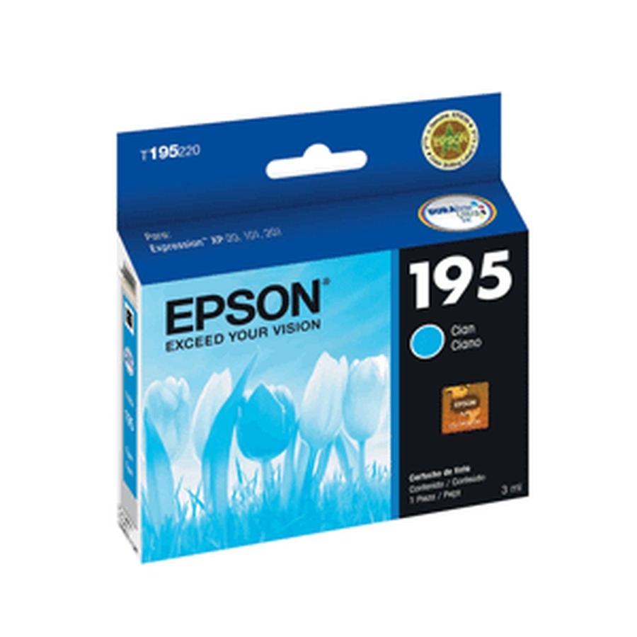 Cartucho epson modelo 195 cyan, para xp-201, xp-101, xp-211
