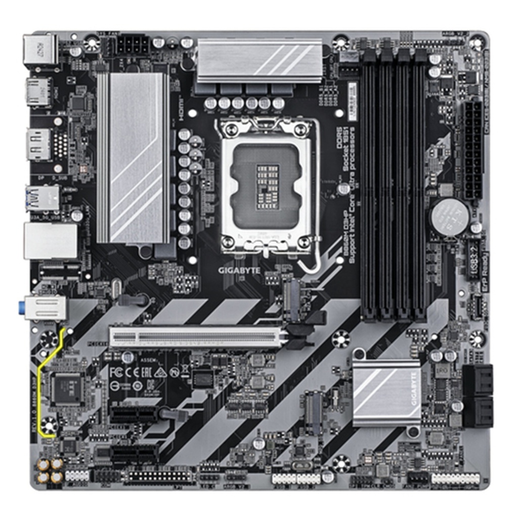 Tarjeta Madre Gigabyte B860M D3HP Micro-ATX LGA 1851 256 GB DDR5 Hdmi/displayport Para Intel 