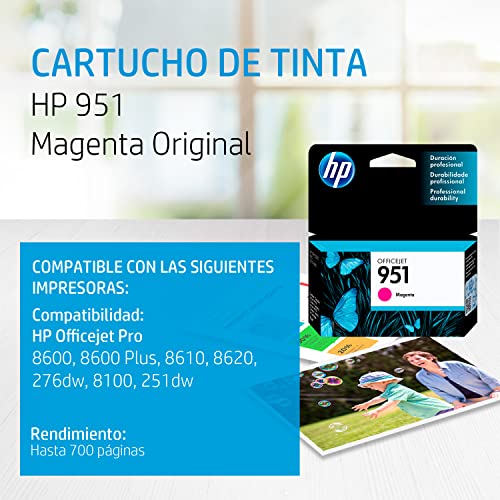 Cartucho hp 951 magenta officejet cn051al