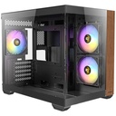 Gabinete Antec CX600M Wood Midi-Tower Micro-ATX/Mini-ITX USB 2.0/3.0 Sin Fuente 3 Ventiladores Instalados