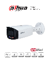 Dahua dh-ipc-hfw3449t1n-as-pv-0360b- cámara ip bullet de 4 mp/ lente de 3,6 mm/ sirena integrada/ estrobo rojo y azul/ full colo