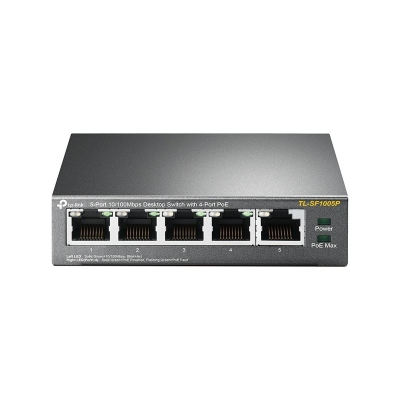 Switch escritorio tp-link/5ptos fast/4poe/58w/tl-sf1005p