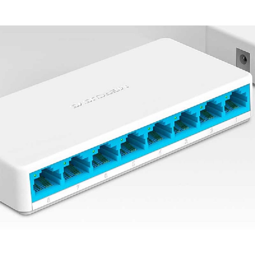 Switch Mercusys Fast Ethernet MS108 8 Puertos 10/100Mbps 1.6 Gbit/s Gestionado