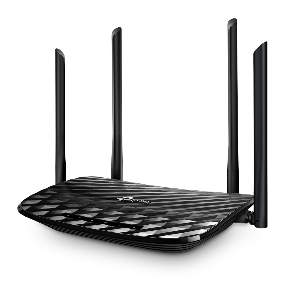 Router TP-Link Gigabit Ethernet AC1200 ARCHER C6 Inalámbrico 867Mbit/s 5 Puertos RJ-45 Dual Band 2.4/5GHz 4 Antenas Externa