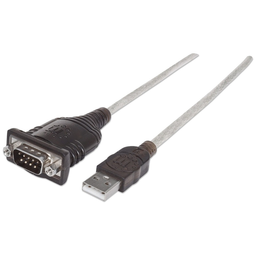 Cable USB Serial Manhattan USB Macho - DB9 Macho 45cm