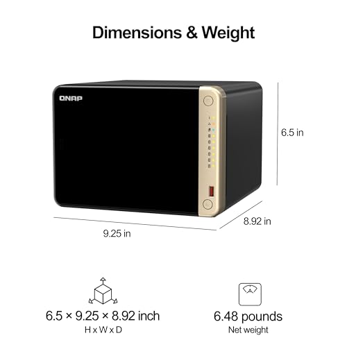 Nas qnap ts-664-8g torre 6 bahias celeron n5095 nucleo cuadruple 2.9 ghz