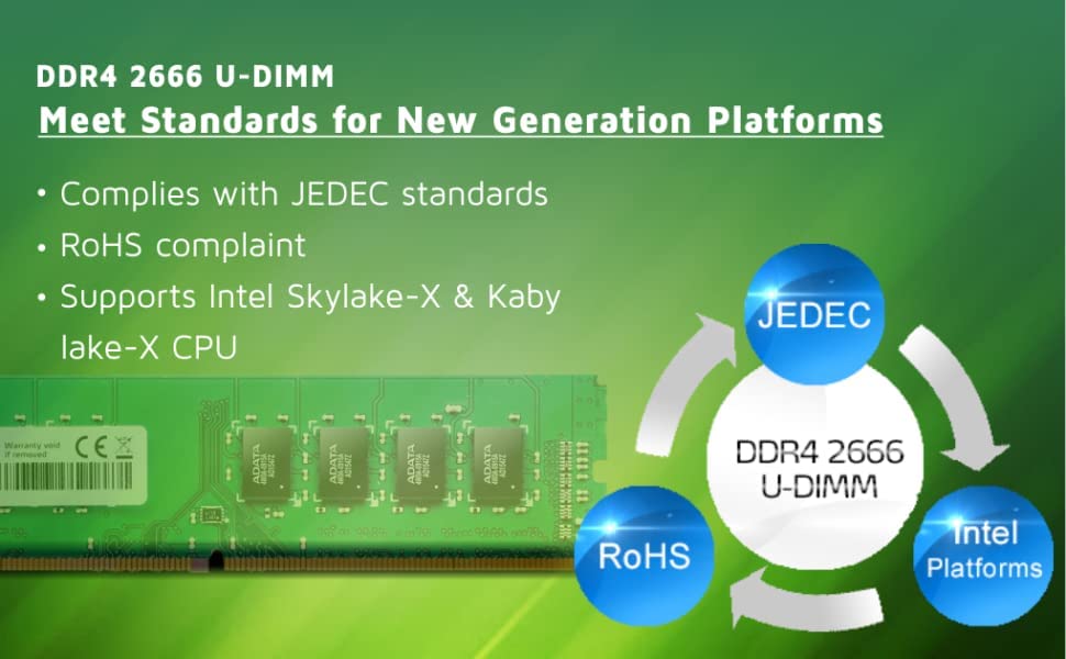 Memoria ram adata ddr4, 2666mhz, 16gb