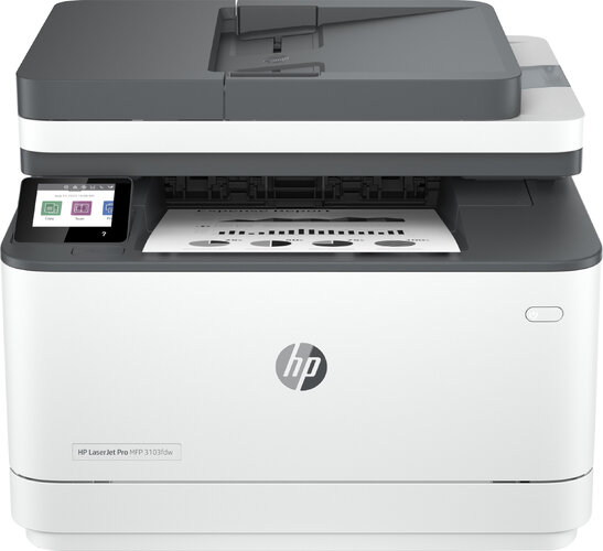 Multifuncional hps hp laserjet pro mfp 3103fdw, 33ppm negro, usb, wifi, red, duplex, fax, monocromatica