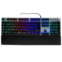 Teclado Gamer Vortred Resistance RGB Teclado Mecánico Alámbrico Negro/Blanco Español