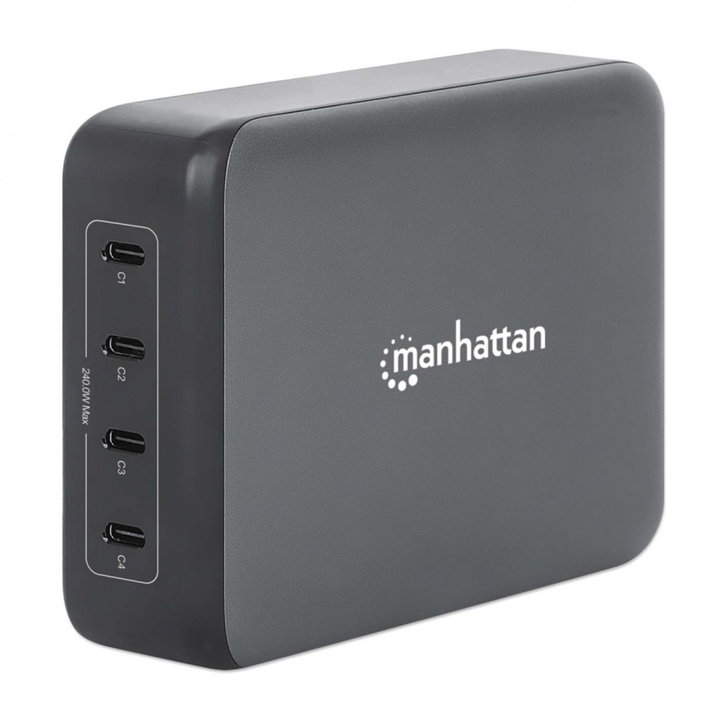 Estación de Carga Manhattan 102667 4x USB C 240W