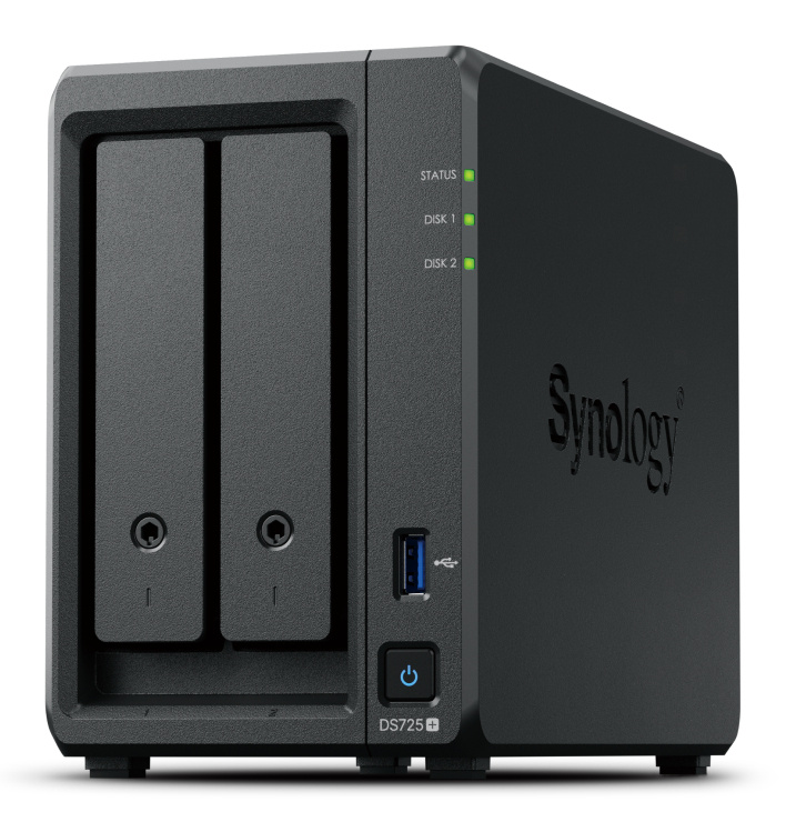 Nas Synology Diskstation Ds725+ R1600, 2.6 Ghz, 0 Tb, Bahías 7