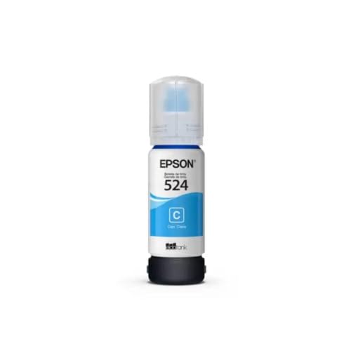 Tinta epson t524 ecotank l15160/l6490 color cian