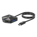 Manhattan Hub USB-C - USB-A 3.2, USB-C, 5 Gbit/s