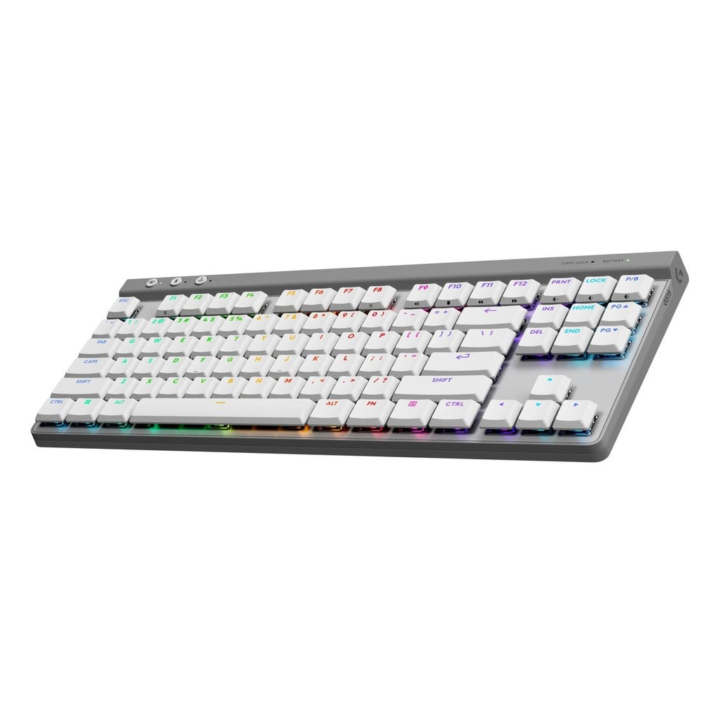 Teclado logitech g515 lightspeed tkl inalambrico  gaming  usb color blanco