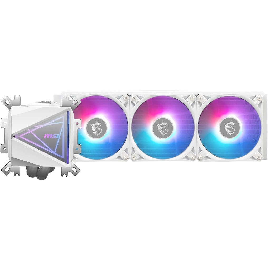Enfriamiento Líquido Para CPU MSI MAG CORELIQUID I360 WHITE 3x 120mm Hasta 2200RPM